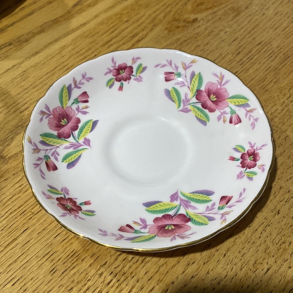 Tuscan Fine English Bone China “Mother” teacup and saucer Pink, made in England - Picture 5 of 6